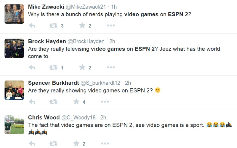 Illustration for article titled ESPN Airs Video Games, Twitter Freaks Out